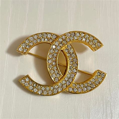 vintage chanel cc brooch|chanel brooch second hand.